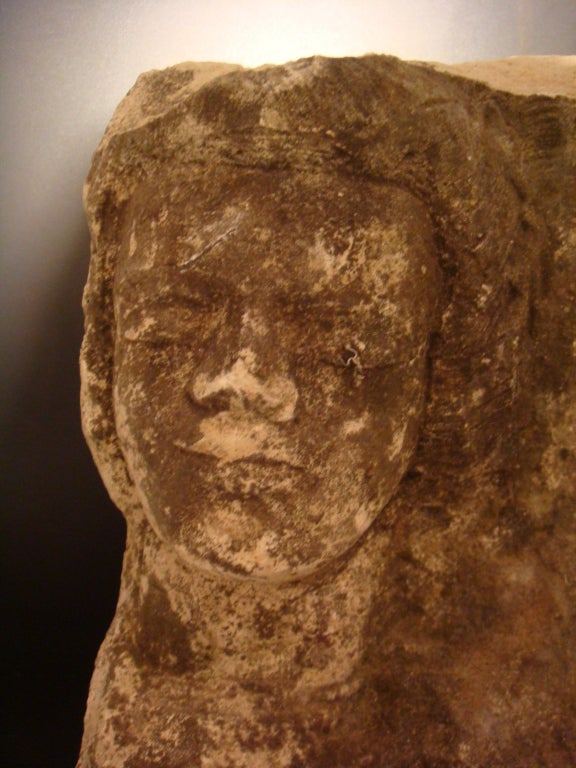 Old Italian Sculpted Fragment of Frieze Stones For Sale 2