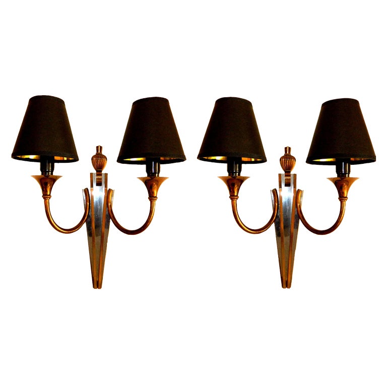 Pair of Maison Jansen Sconces, 2 Pairs Available