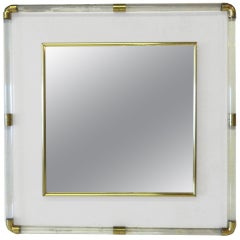 Huge square Lucite Mirror