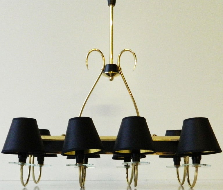 Elegant Rectangular Chandelier In Excellent Condition For Sale In Miami, FL