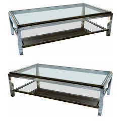 Signed Jean Charles, Pair of Coffee Tables 5