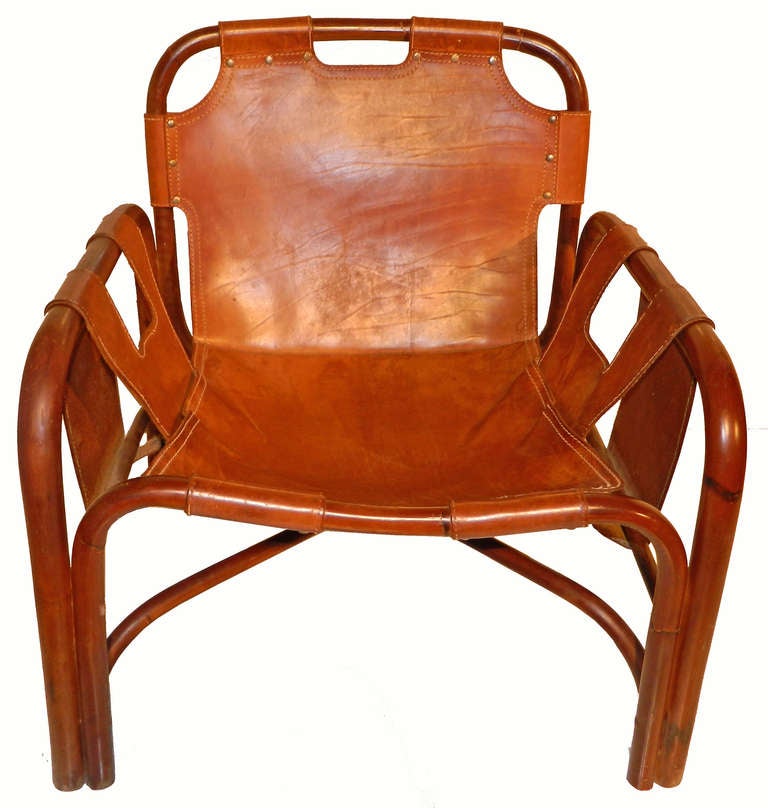 Mid-Century Modern Arne Norell Style Pair of Safari Chairs