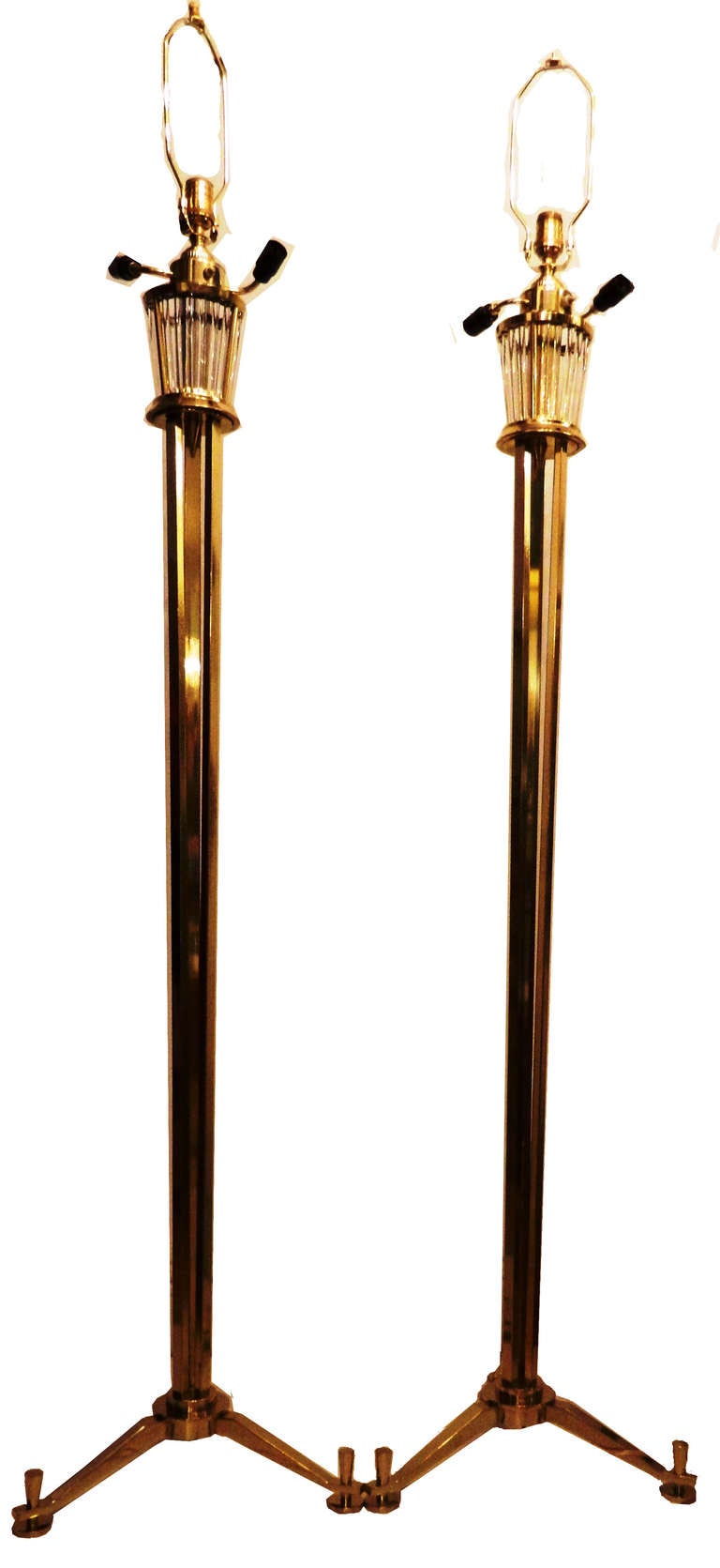 French Pair of Arlus Floor Lamps