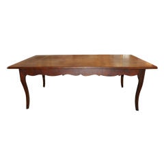 French 4ft Wide Cherry Wood Table French 4ft Wide Cherry Wood Table