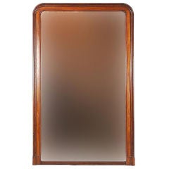 19th C Majestic Louis Philippe Mahogany Mirror