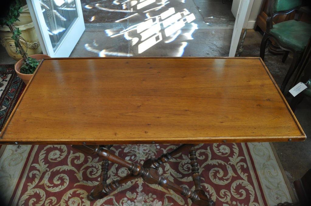 19thC French Adjustable Table used for Picnics In Excellent Condition In Austin, TX