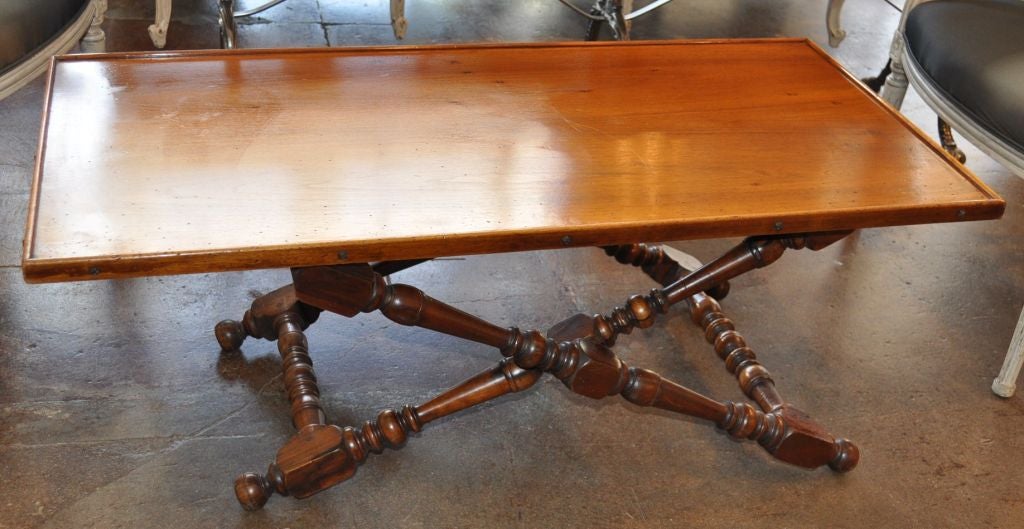 19thC French Adjustable Table used for Picnics 4