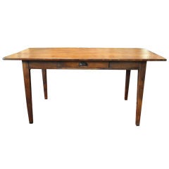 1870's French Walnut Farm Dining Table