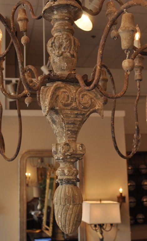 This French Chandelier is an exact replica of a Paris Flea Market Chandelier.  It's smaller size makes it usable in many more places than the larger versions.  The chandelier is lit and meets US standards.
