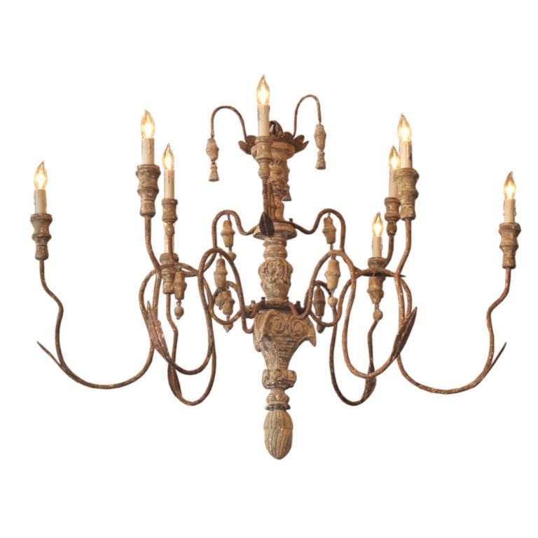 Paris Flea Market 6-Light Chandelier For Sale