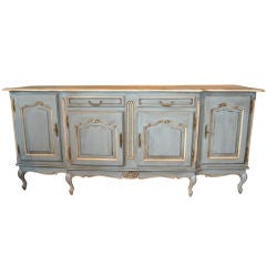 Mid-Century Blue and White Buffet/Enfilade