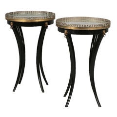 1940
s Pair of Directoire style Gueridons Side Tables