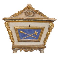 18th Century Regal Painted 
Florentined Italian Hinged Box