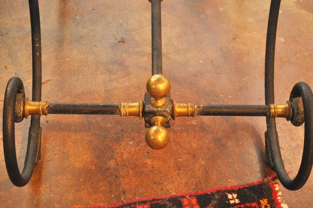 English 19th Century Black & Gold Pastry Table