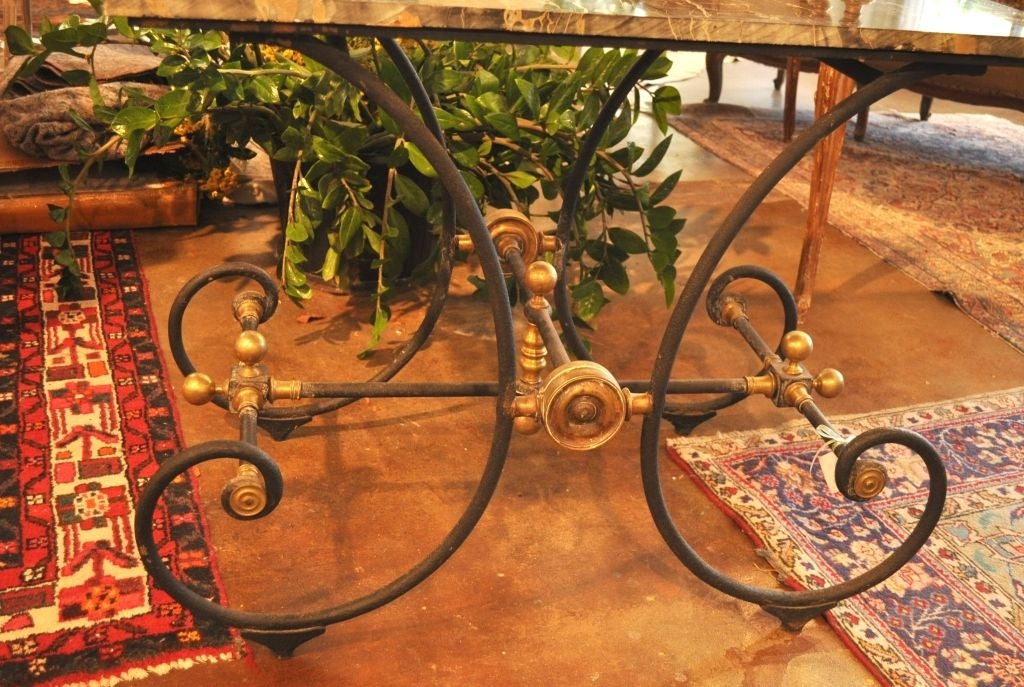 19th Century Black & Gold Pastry Table In Excellent Condition In Austin, TX