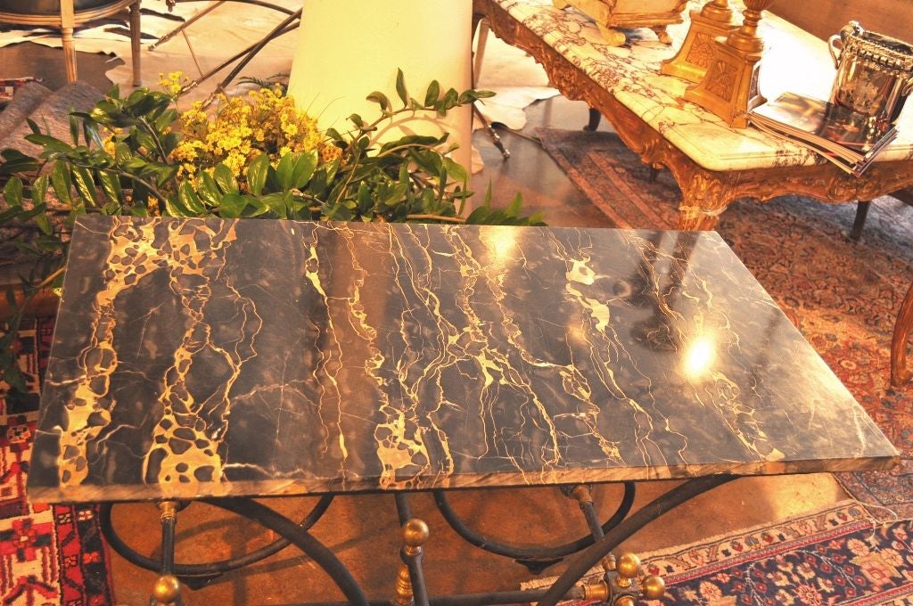 19th Century Black & Gold Pastry Table 1