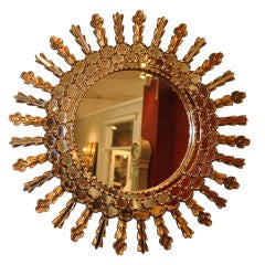Stunning 1940s Italian Sunburst Mirror