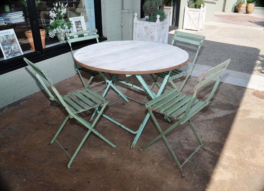 Folding Bistro Set 1-Table 4-Chairs