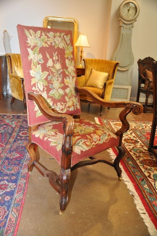 Large Renaissance-StyleTapestry Armchair