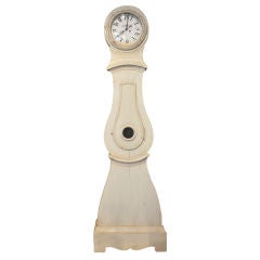 Antique Swedish Gray-White Mora Clock