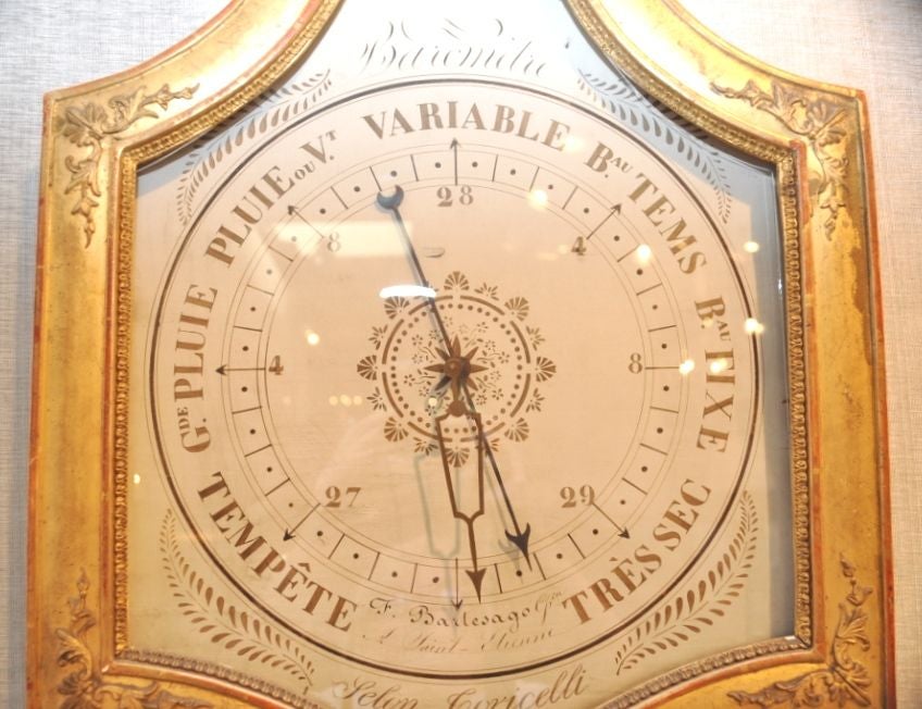 Antique French Gold Leaf Barometer