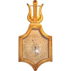 Antique French Gold Leaf Barometer