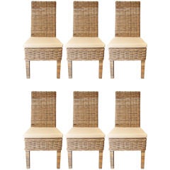 6 Rattan Parson Chair with Cushions sold separately.