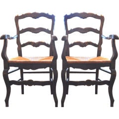 Antique Pair of French Country Chairs