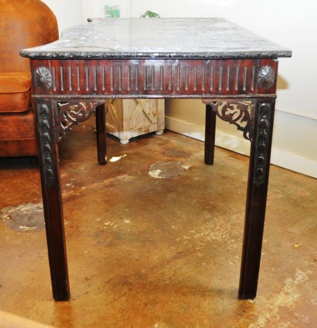 18th Century Ornate Chinese Carved English Console