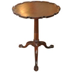 Antique Tilt-Top Piecrust Side Table