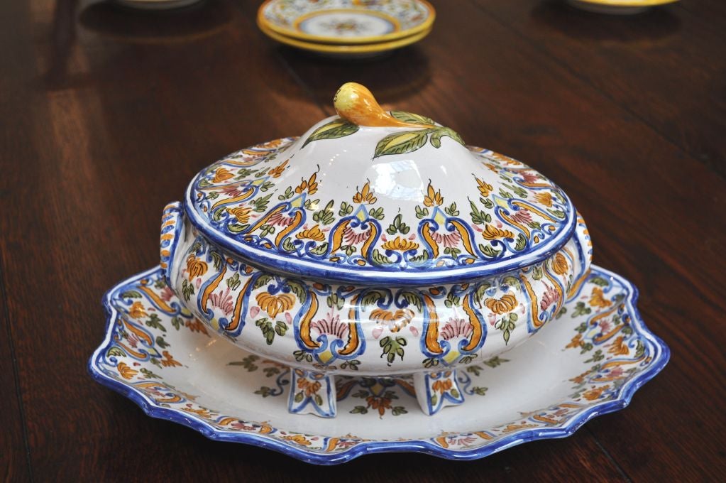 French Soup Tureen and Platter