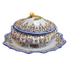French Soup Tureen and Platter