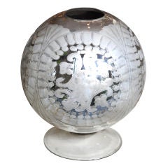 Mercury Glass Ball Container