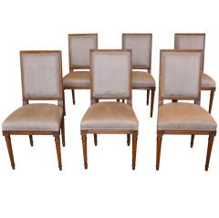 Set of 6 French Classic Side Chairs