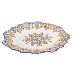 French Hand-Painted Platter