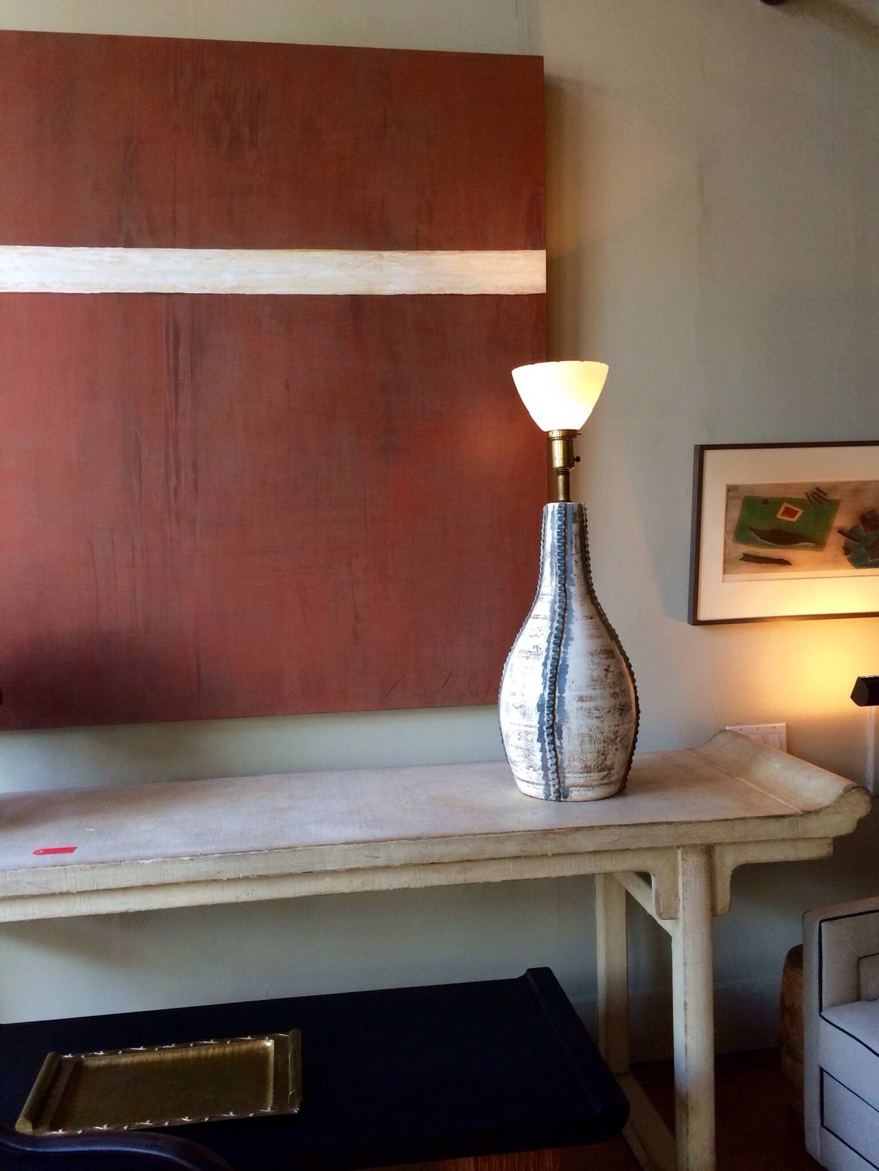 Ceramic Lamp by Tony Hill For Sale 2