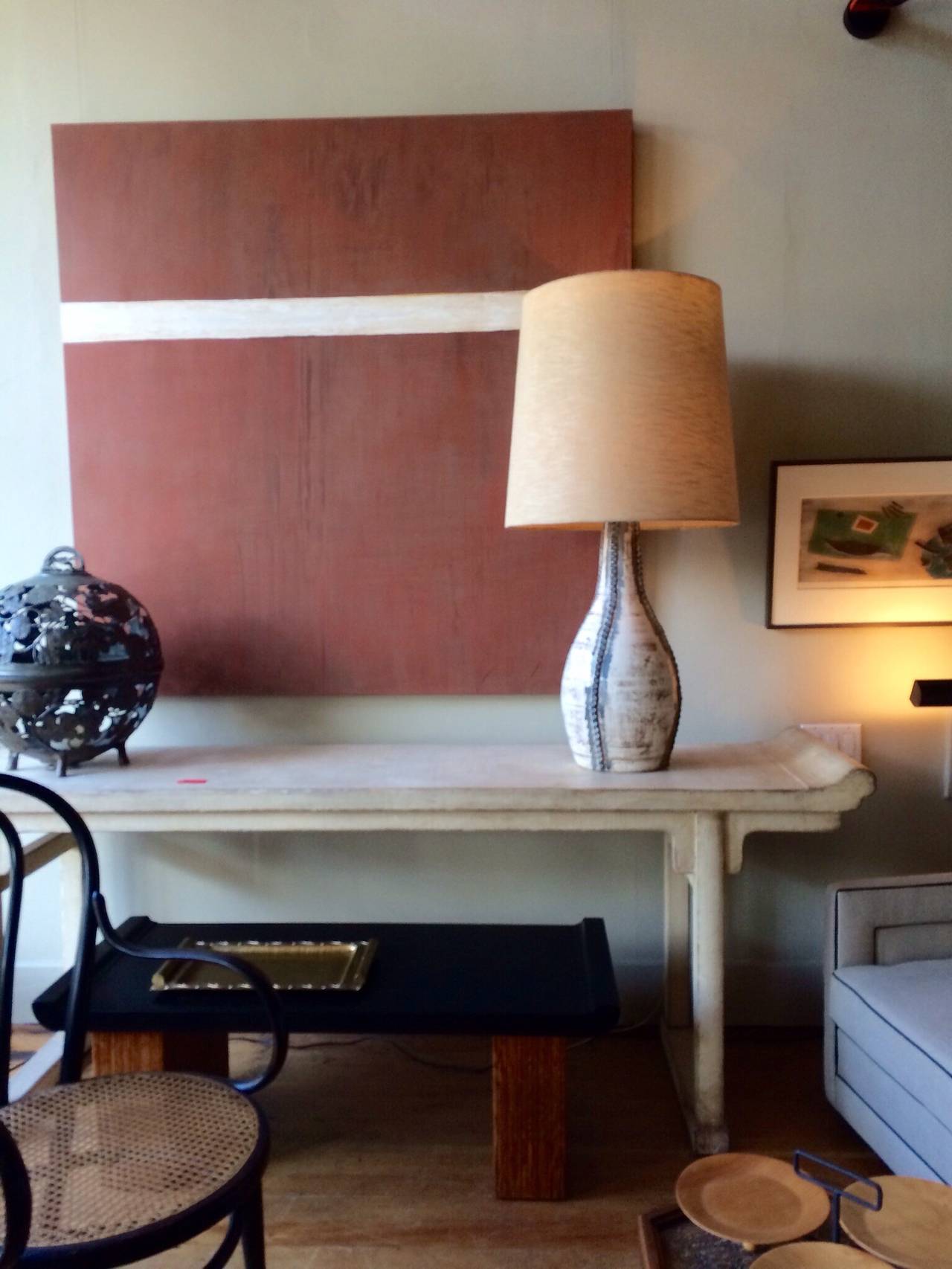 Ceramic Lamp by Tony Hill For Sale 3