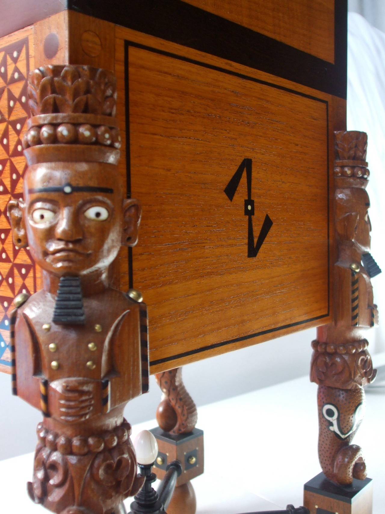 Indo-Portuguese Curiosity Cabinet Box on Stand For Sale 2