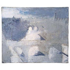 Mid 20th Century Painting of Paris