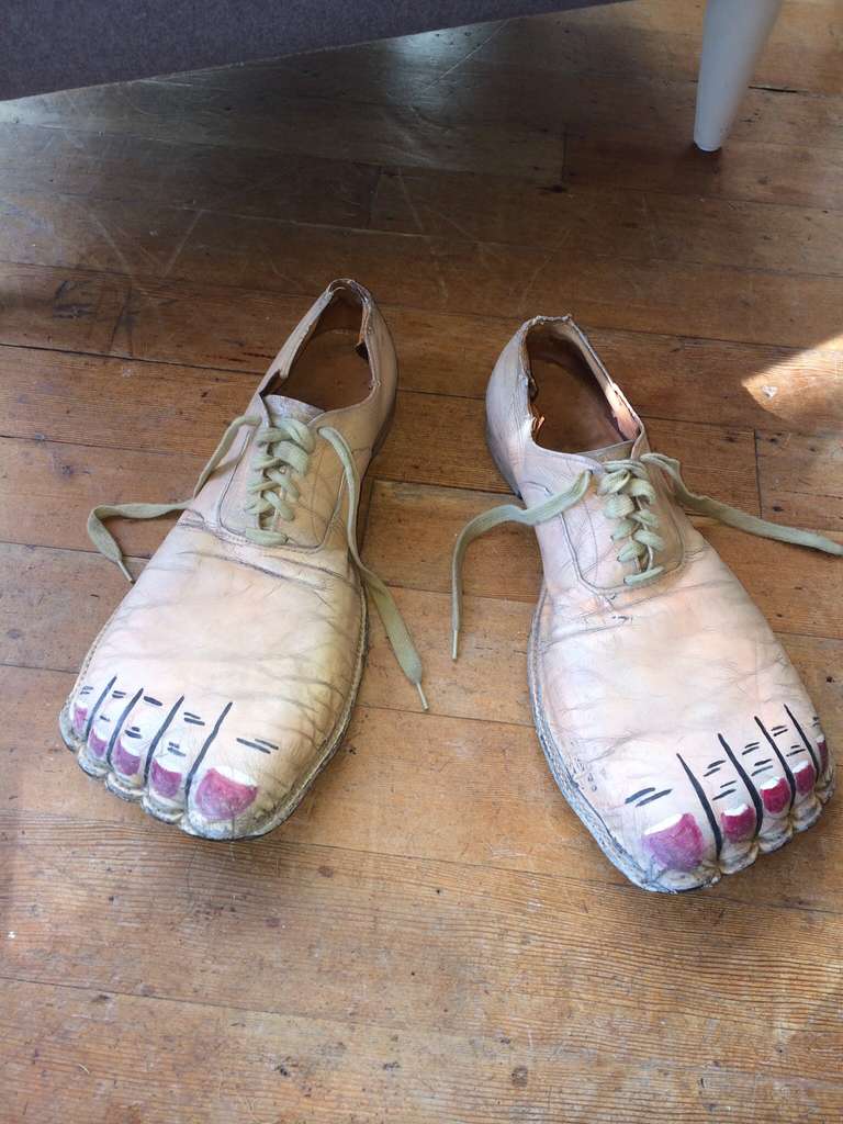 vintage clown shoes