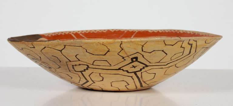 Mid 20th Century Peruvian Amazon Shipibo Figural Bowl 1