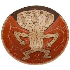 Vintage Mid 20th Century Peruvian Amazon Shipibo Figural Bowl