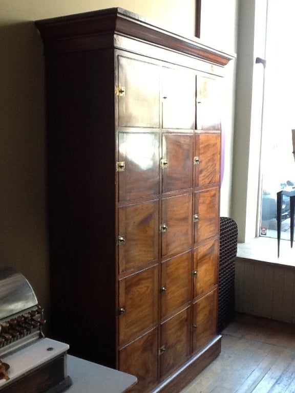 A Rare Georgian Mahogany Solicitor's Cabinet In Excellent Condition In San Francisco, CA