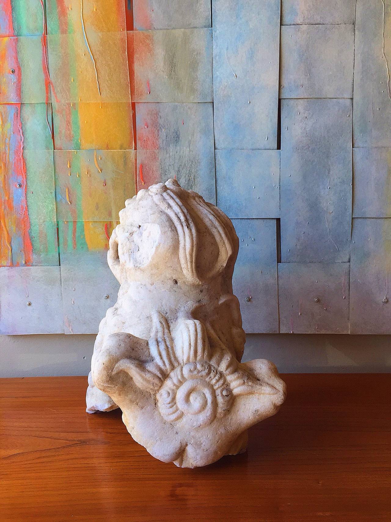 Chinese Ming Foo Dog Fragment In Distressed Condition For Sale In San Francisco, CA