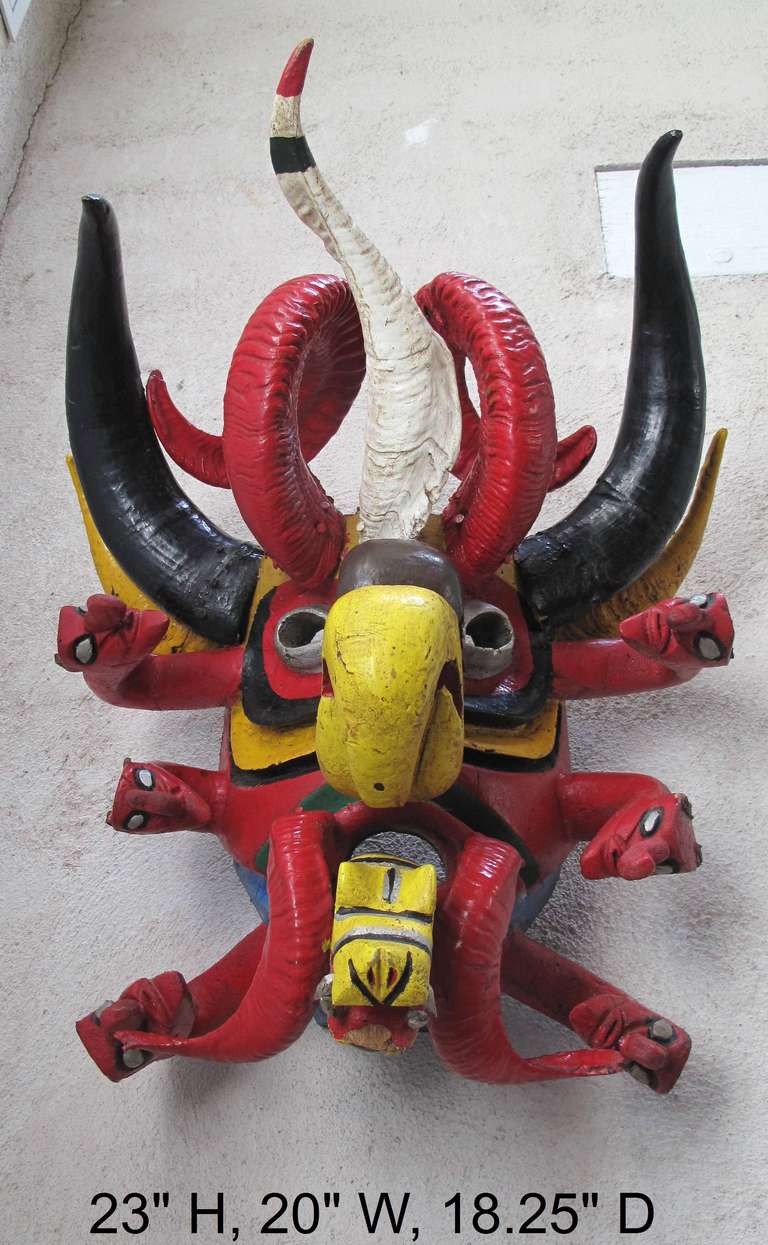 Mexican Devil Dance Mask For Sale 2