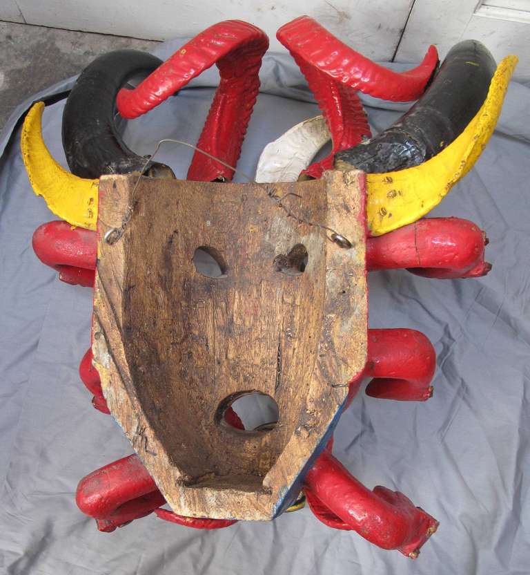 Mexican Devil Dance Mask For Sale 1