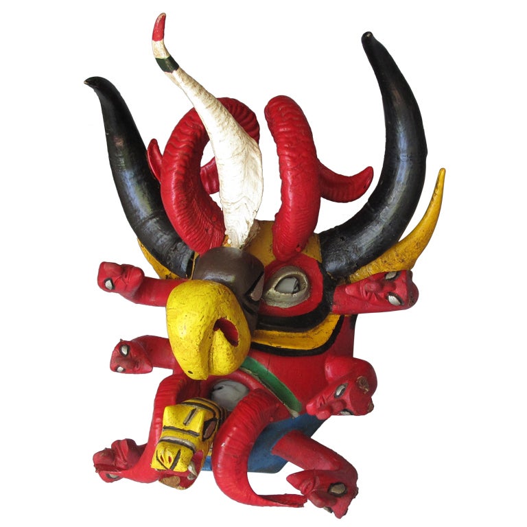 Mexican Devil Dance Mask For Sale