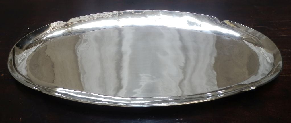 Large Oval Silver Tray
