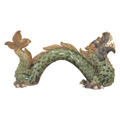 Vintage Earthenware "Dragon" Figurine