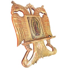 Spanish Colonial Double-Headed Eagle Gilt Book Stand